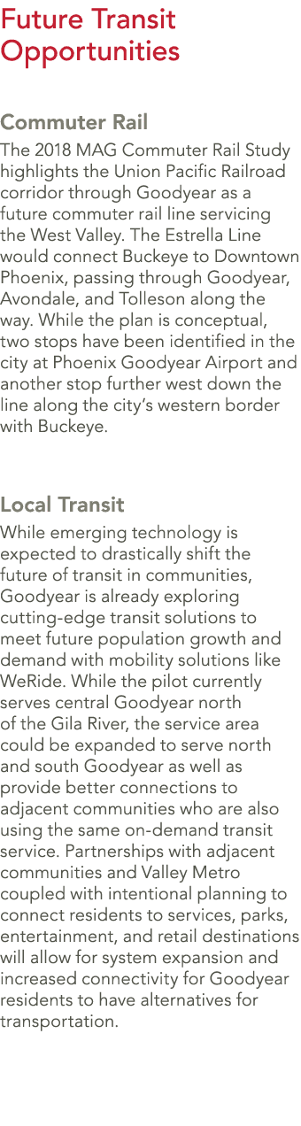 Future Transit Opportunities Commuter Rail The 2018 MAG Commuter Rail Study highlights the Union Pacific Railroad cor...