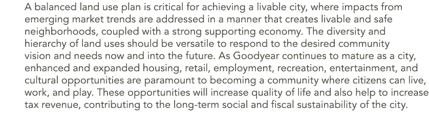 A balanced land use plan is critical for achieving a livable city, where impacts from emerging market trends are addr...