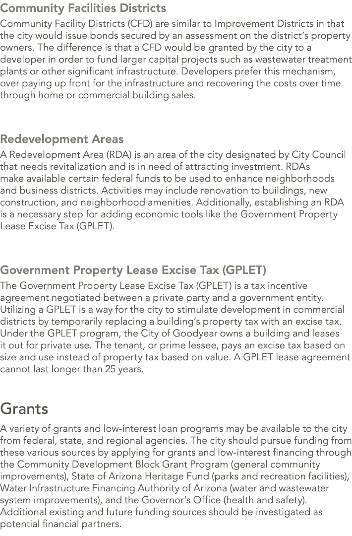 Community Facilities Districts Community Facility Districts (CFD) are similar to Improvement Districts in that the ci...