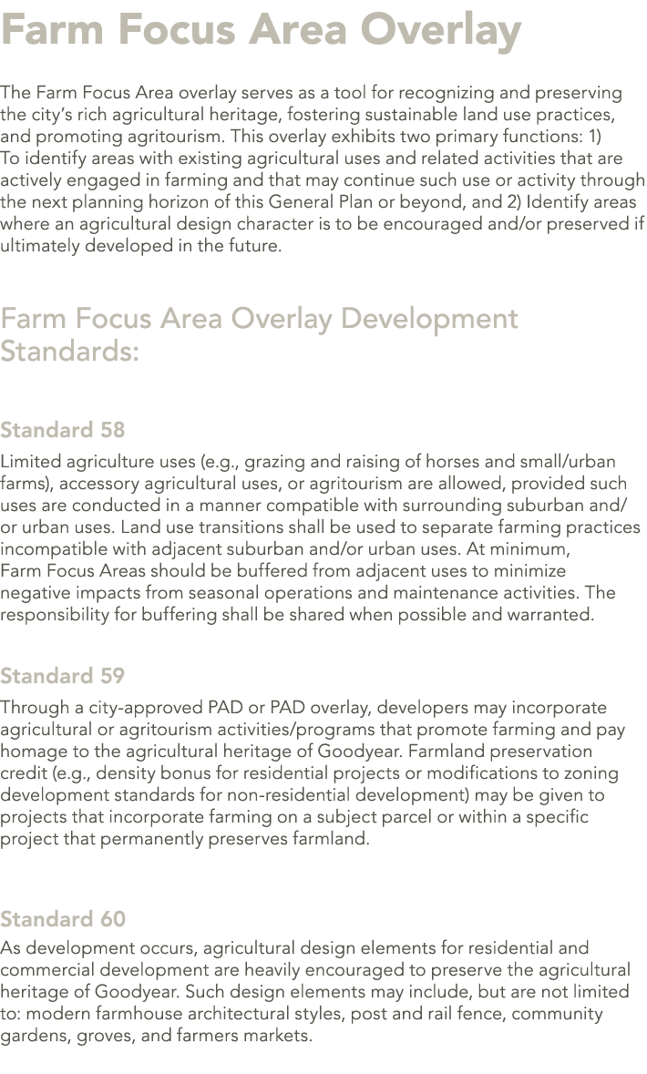 Farm Focus Area Overlay The Farm Focus Area overlay serves as a tool for recognizing and preserving the city’s rich a...