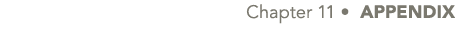  Chapter 11 • APPENDIX