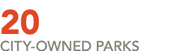 20 City owned Parks